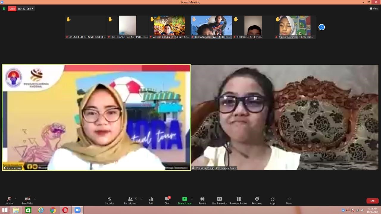 Lebih dari 400 Siswa SD Swasta Yogjakarta Nikmati Virtual Tour Museum Olahraga Nasional