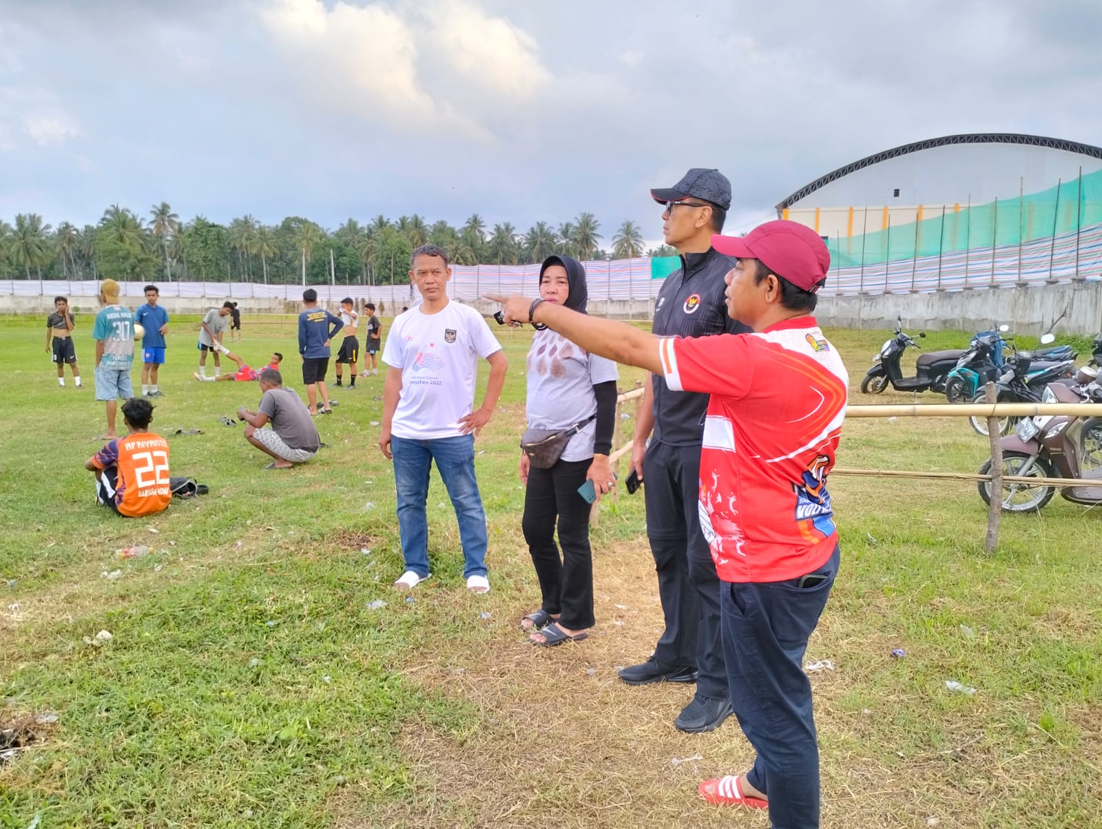 Deputi Bidang Pembudayaan Olahraga Tinjau Persiapan Tarkam Parigi Moutong