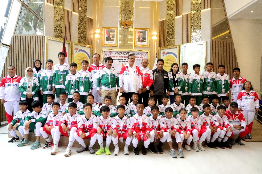 Dilepas Kemenpora, Timnas Pelajar BLiSPI Indonesia U-12 Siap Berlaga di Ajang CCFA Bangkok International Football Tournament 2025