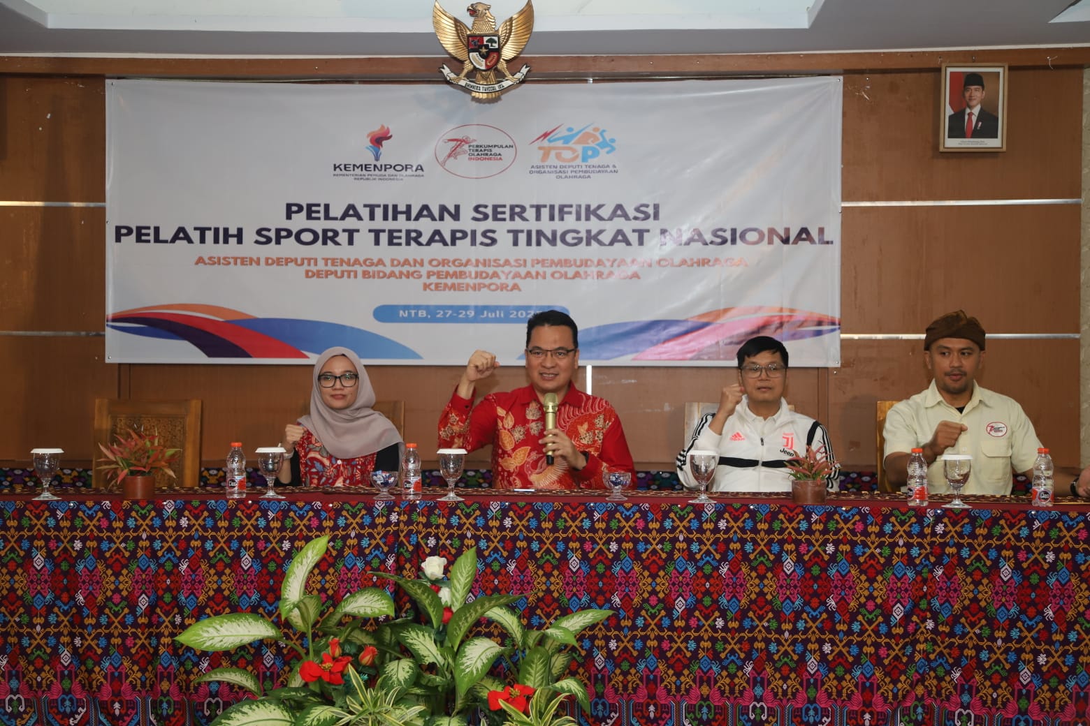Kemenpora Dukung Peningkatan Kompetensi Terapis Olahraga Lewat National Sports Therapist Course di Lombok