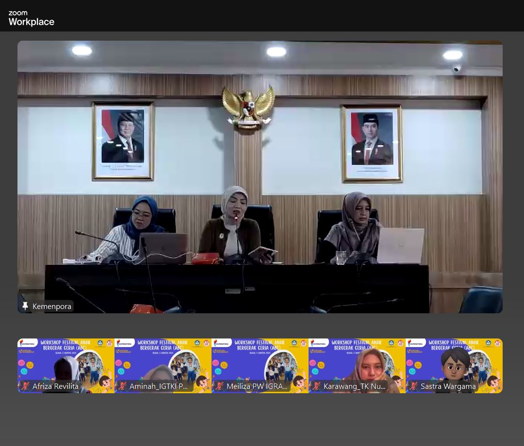 Kemenpora Selenggarakan Workshop Festival ABC, Tekankan Pentingnya Aktif Bergerak Pada Anak