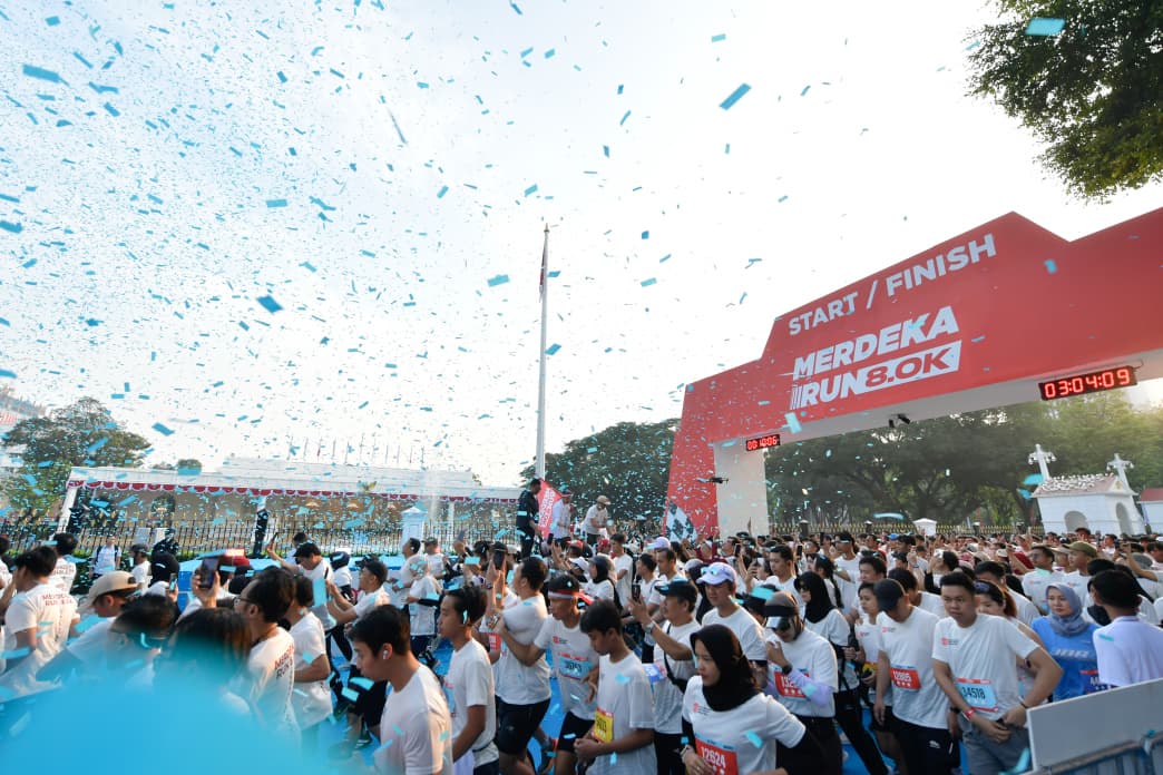 Merdeka Run 8.0K Semarakkan HUT ke-80 RI di Istana Merdeka
