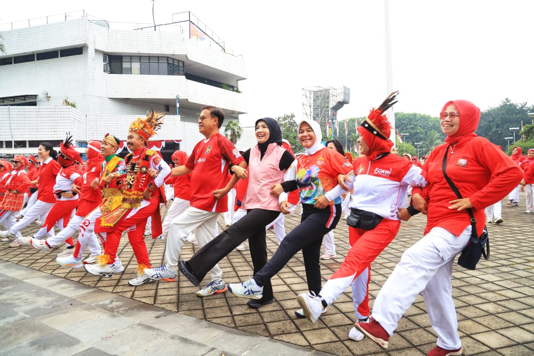 7 Tahun Senam Poco-Poco GWR Bersama FOKBI, Jumat Krida Kemenpora Penuh Keceriaan