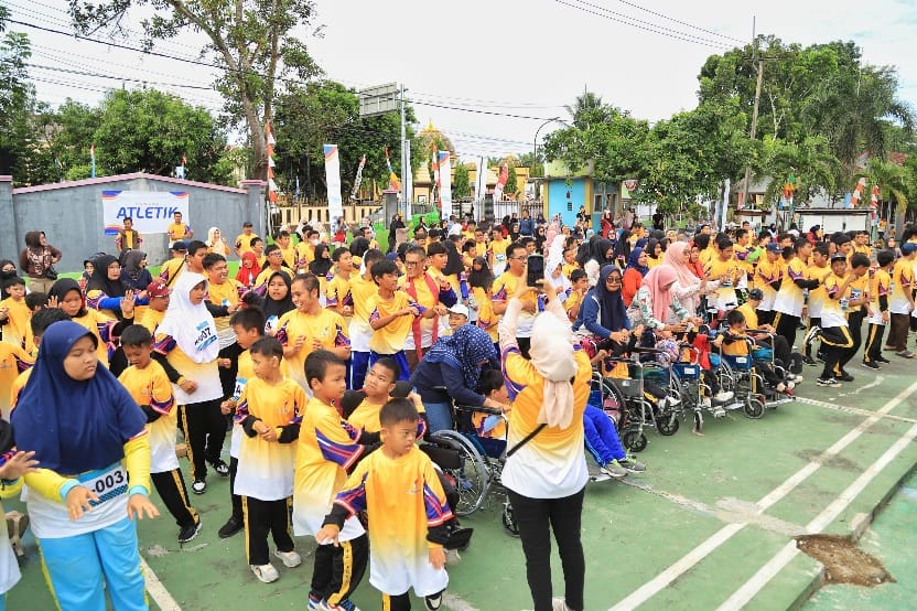Festival Olahraga Disabilitas, Anak-anak SKh Lebak Penuh Semangat